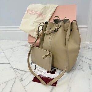 Mansur Gavriel Large Bucket Bag in Sand